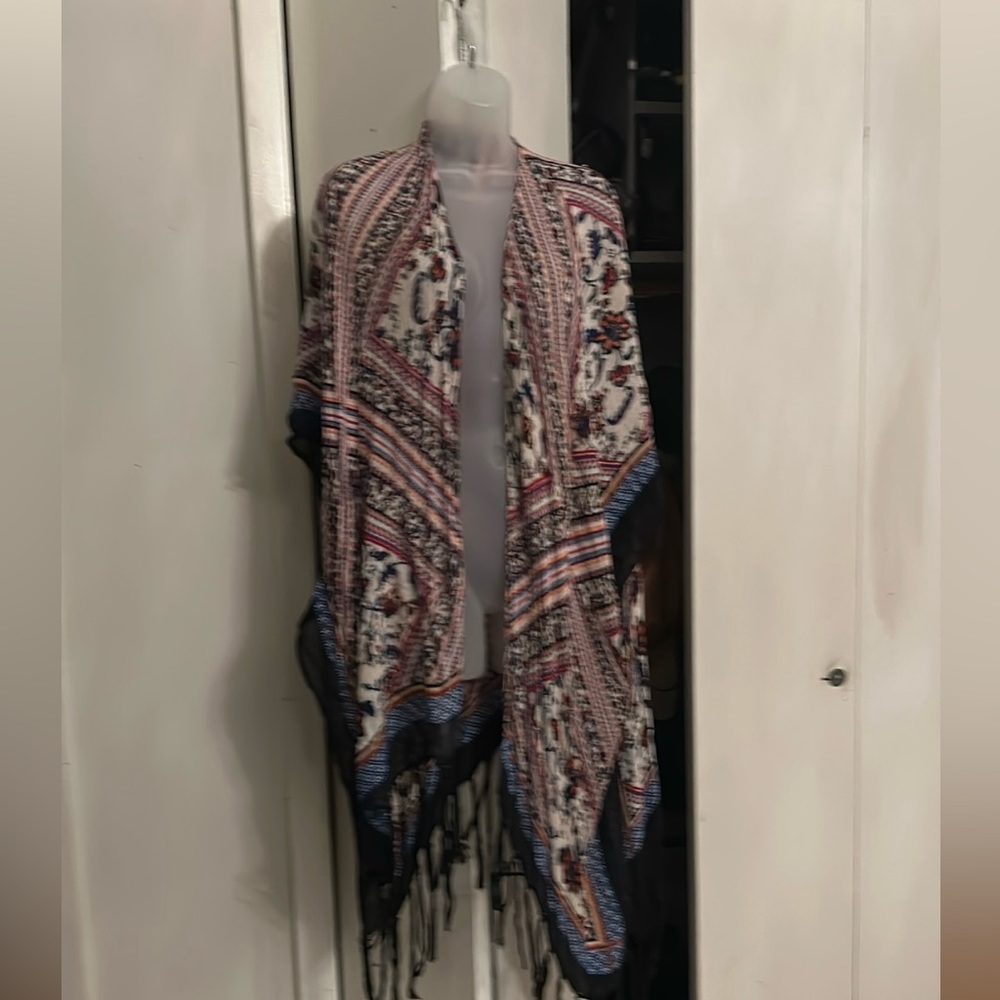 Boho style handkerchief kimono